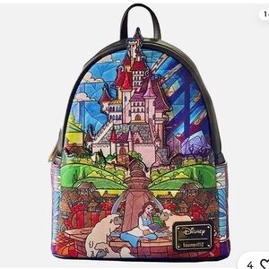 Loungefly Disney Beauty&The Beast Belle Princess Castle Series Mini Backpack Nwt